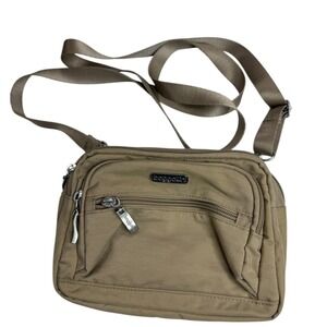 Baggallini Tan Convertible Crossbody Belt Bag | Waist Pack Fanny removable strap